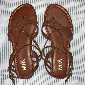 Mia Girl Brown Sandals - size 7.5 - never worn